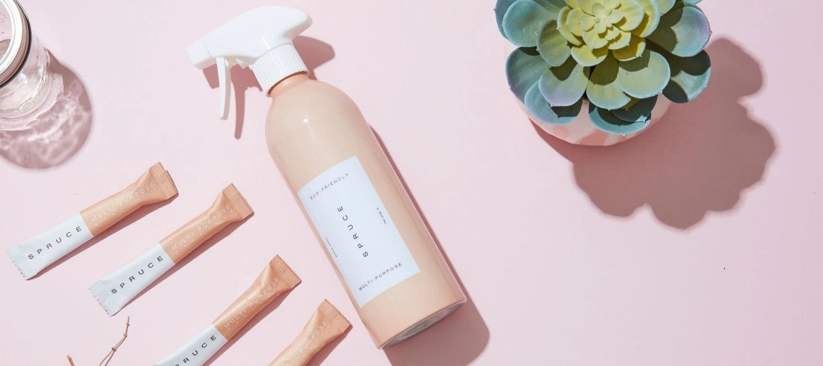 Spruce refillable cleaning products with plastic-free Kitchen cleaner refills