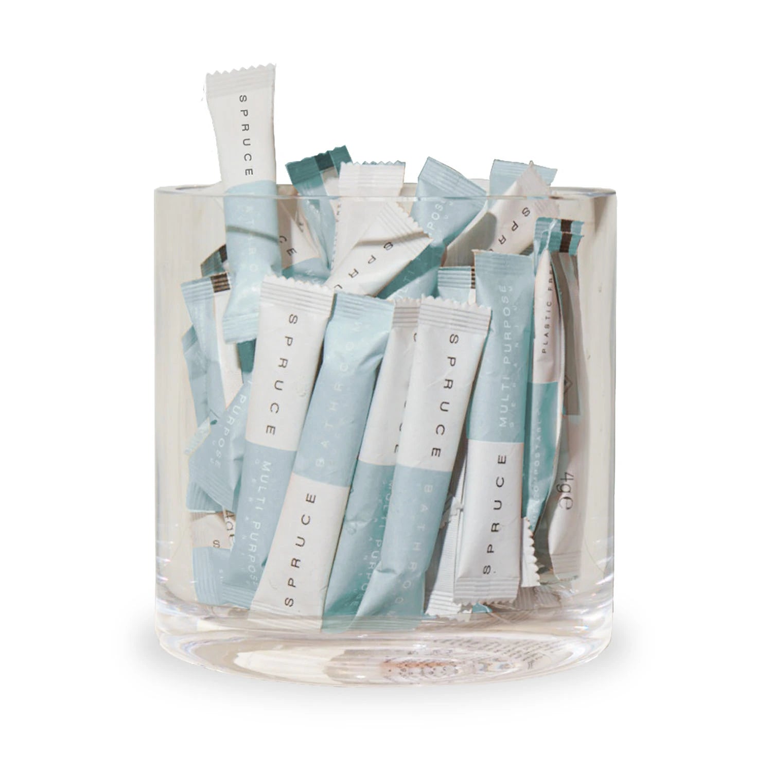 bathroom cleaner refills in a jar