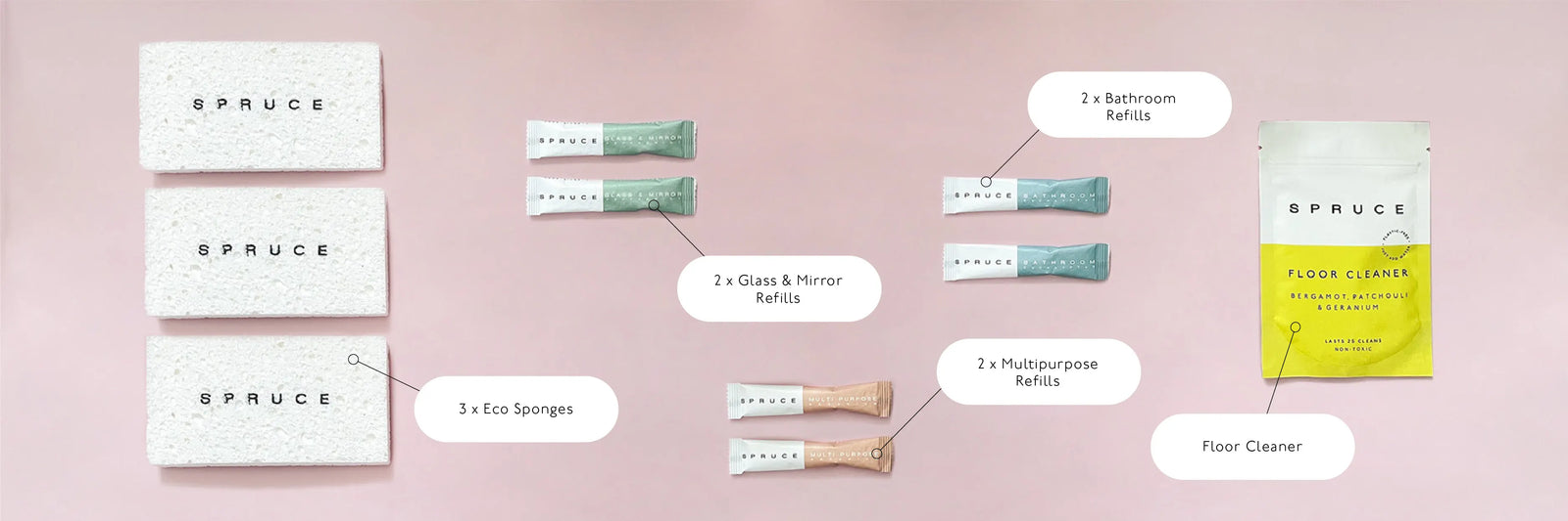 what's inside our super sprucer refill bundle