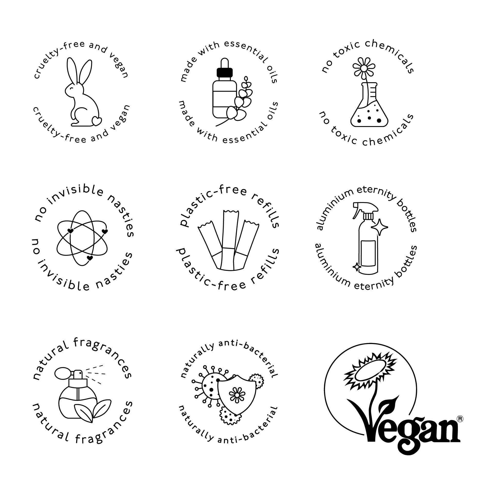 sustainable cleaning products that are vegan, cruelty free and made with non toxic ingredients