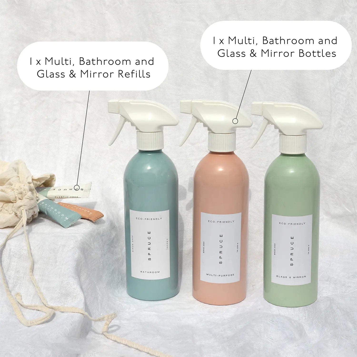 spruce cleaning spray set